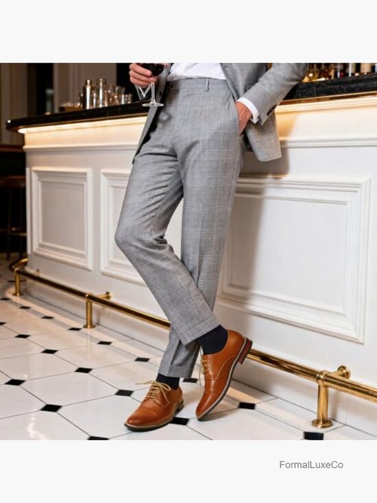 Men\'s Classic Oxford Lace Up Dress Shoes Wingtip Brogue main image 6